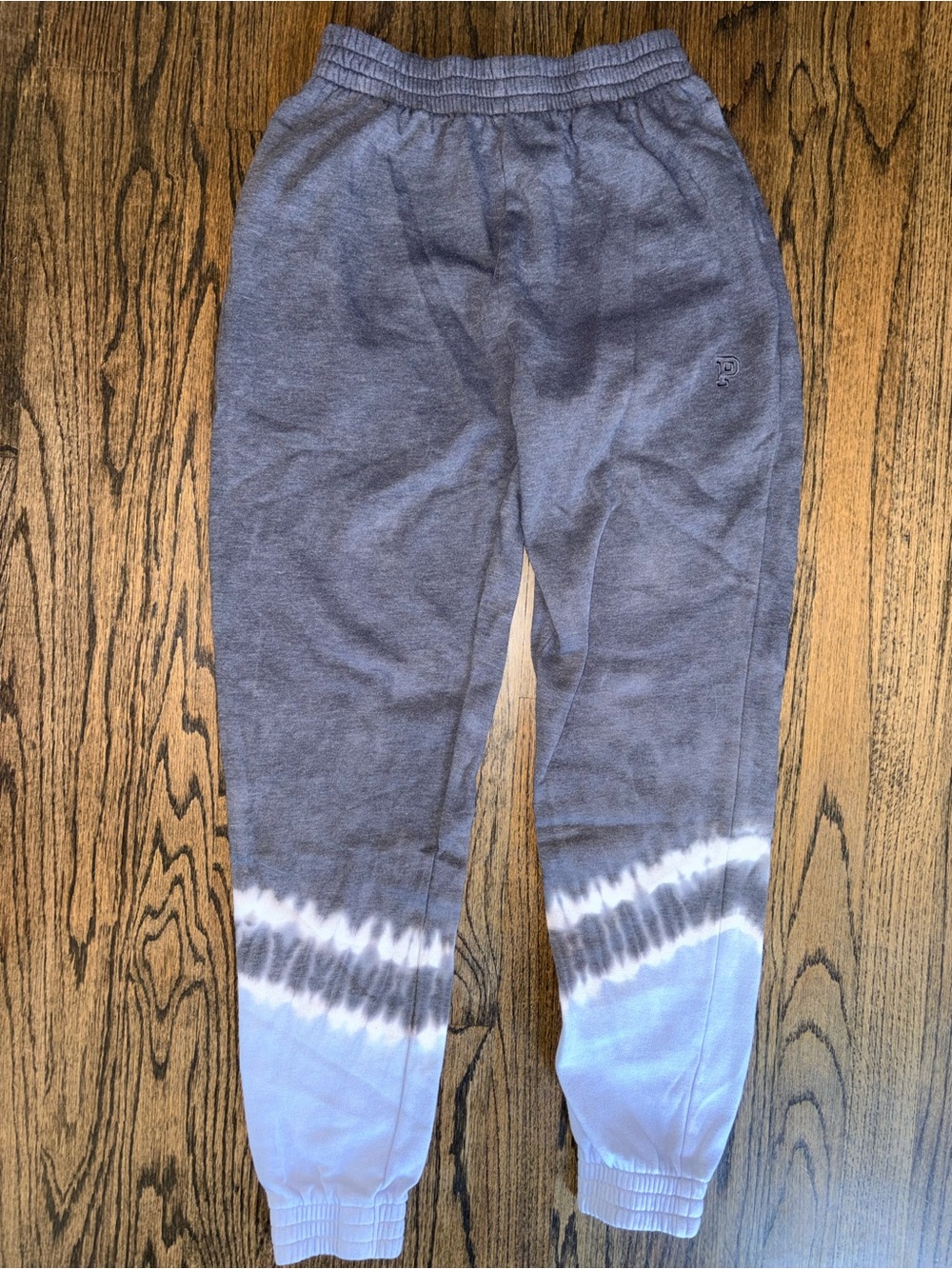 Women’s Pink/ VS Tie-Dye Hem Jogger Pants - Blue/Grey